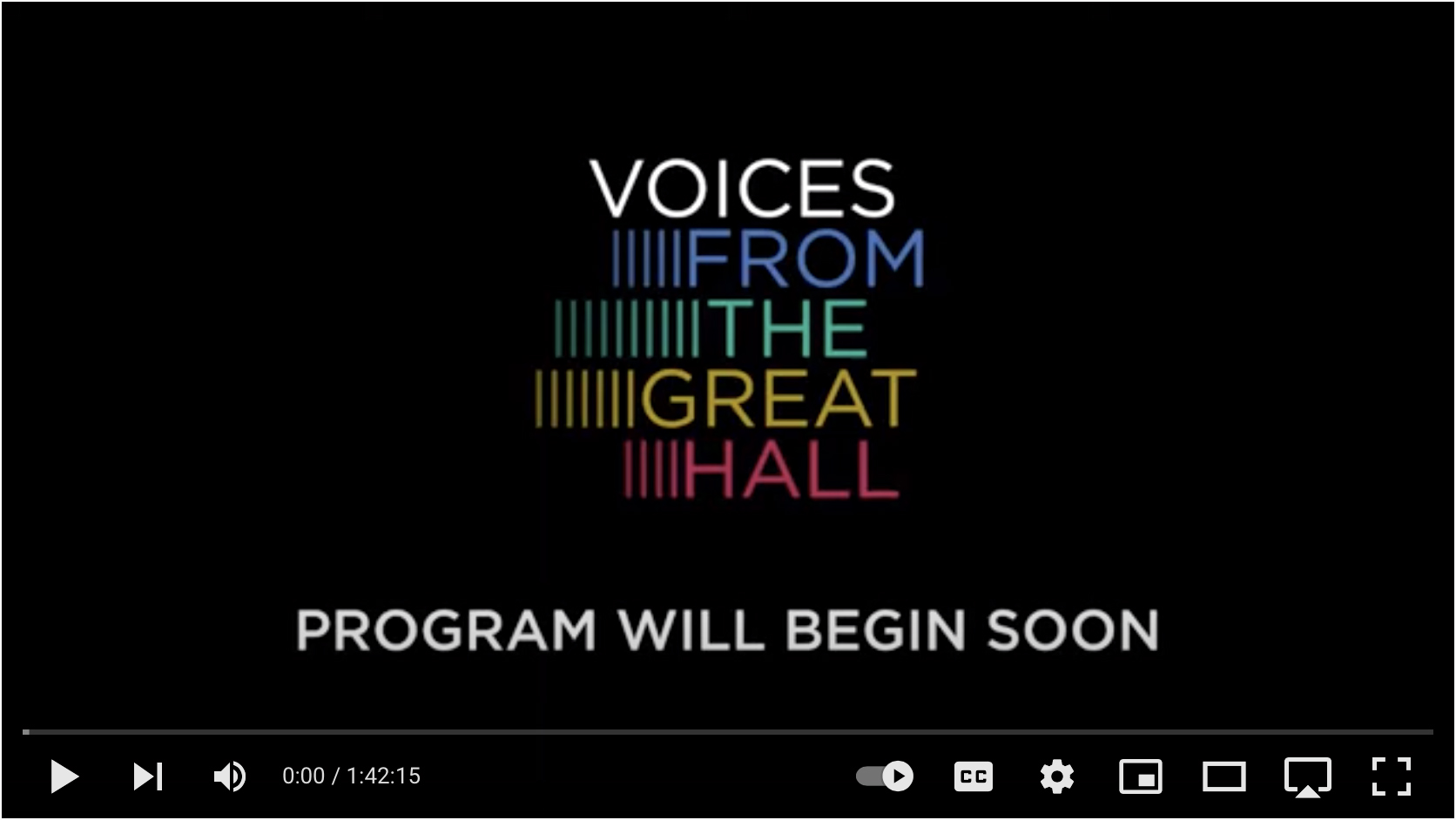 Voices From The Great Hall - Cooper Union
